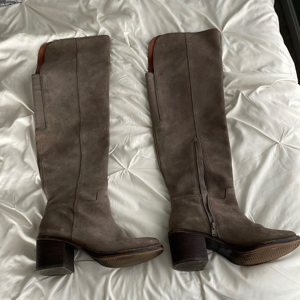 Over the knee lucky brand suede boots